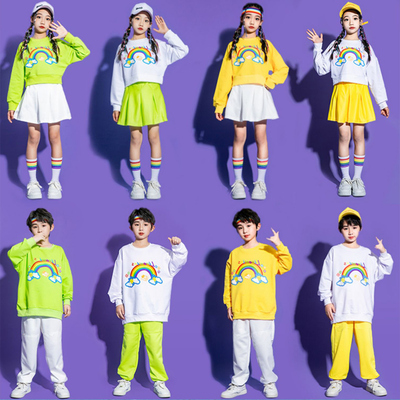 幼儿园小学生运动会班服团体儿童啦啦队合唱舞蹈表演出服装开幕式