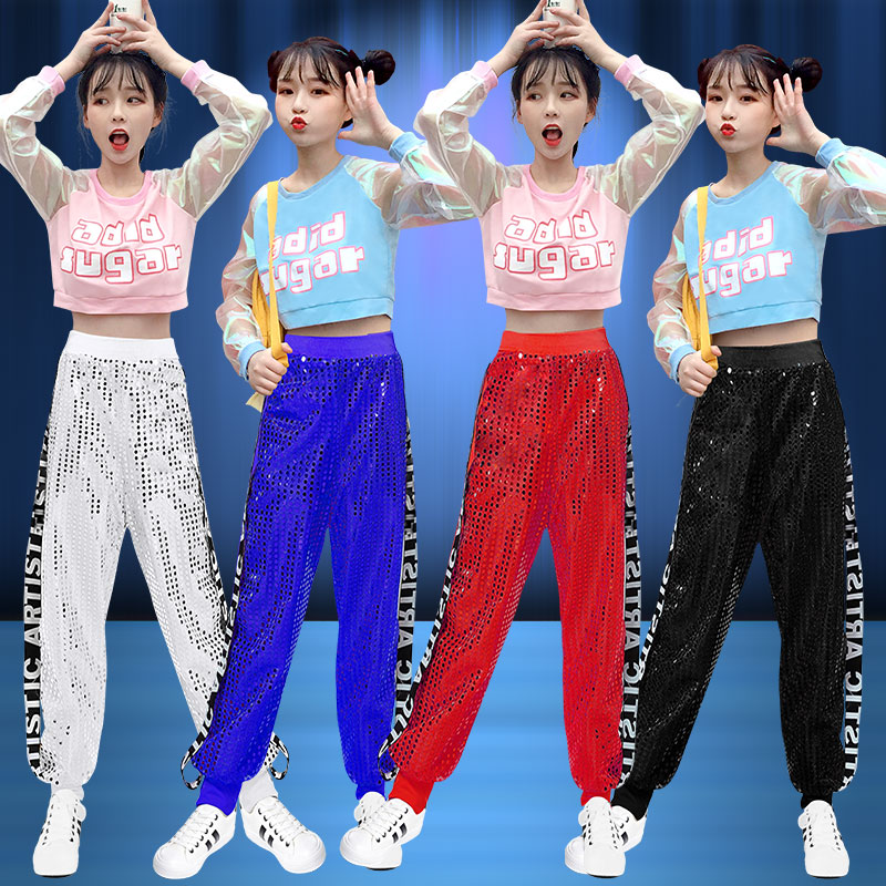 跳舞套装爵士舞蹈服女成人韩版啦啦队服装拉拉队演出服女团打歌服