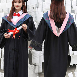 学士服成人学生毕业季拍照礼服文科理科工科博士硕士研究生毕业服