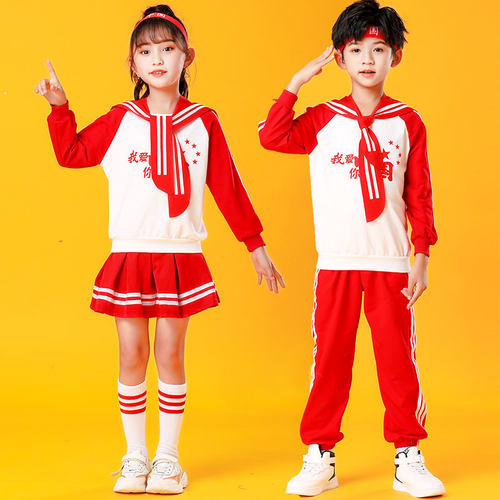 卓曼朵小学生儿童合唱啦啦操班服