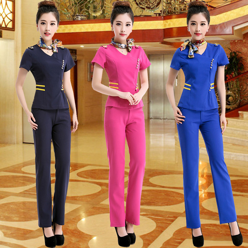 足浴足疗技师工作服女装新款桑拿技师服装美容按摩工衣职业装制服