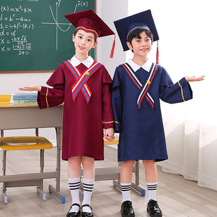 儿童博士服学士服运动会开幕式套装礼服学生毕业季服装男女学位服