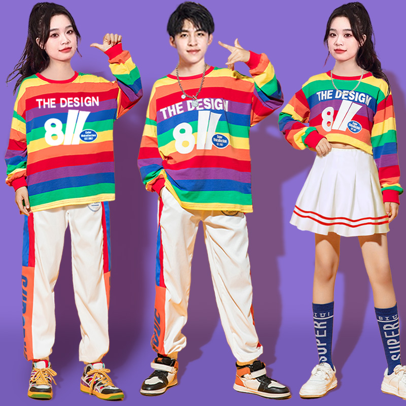 新款成人啦啦队演出服学生运动会团体开幕式入场爵士舞合唱表演服