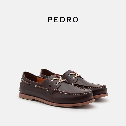 PEDRO牛皮乐福鞋26夏季新款男鞋低帮休闲单鞋船鞋PM1-65110332