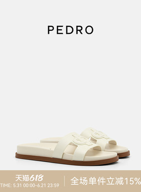 PEDRO牛皮凉拖ICON女鞋舒适勃肯鞋一字拖鞋PW1-65110090