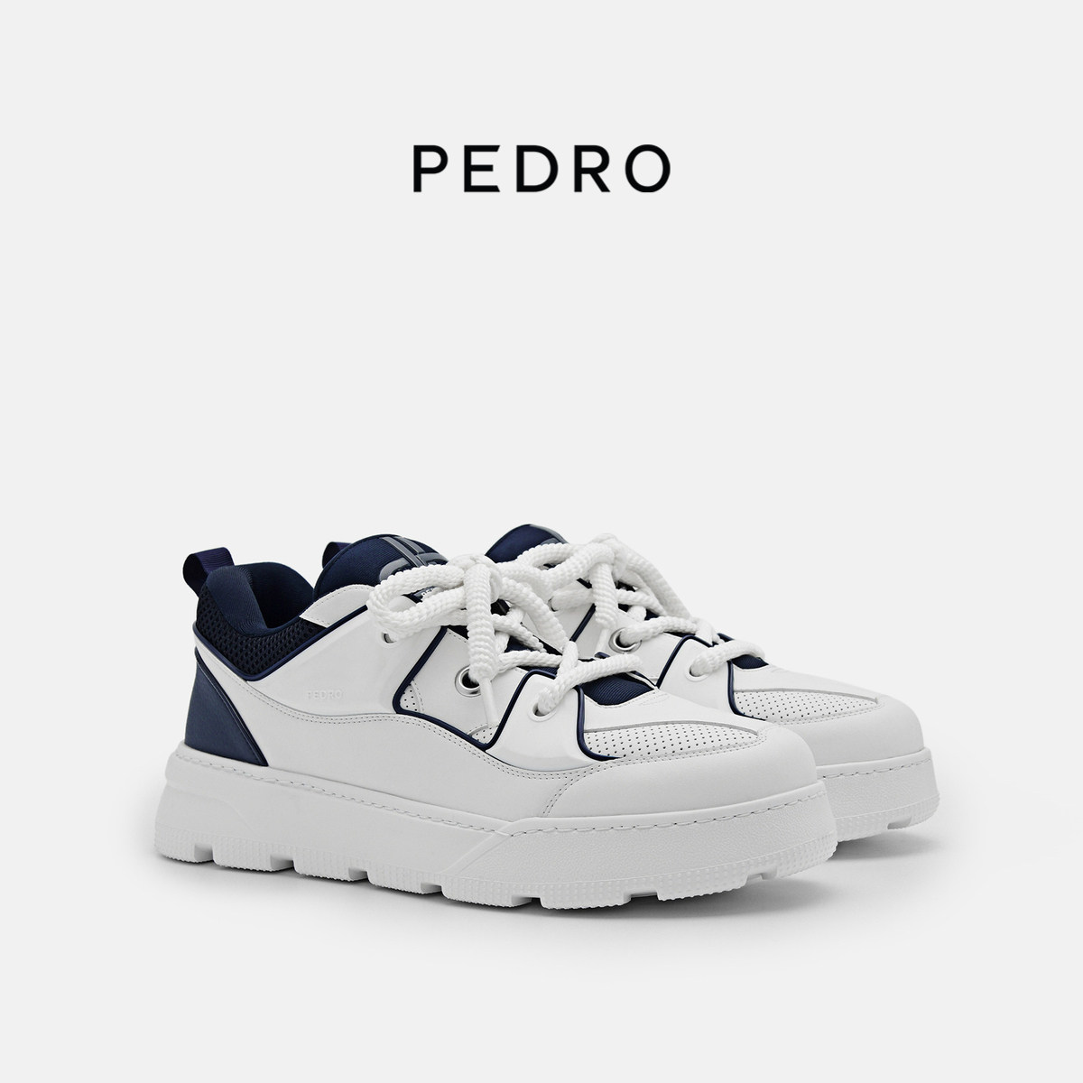 PEDRO拼色系带板鞋ICON系列男士低帮舒适休闲鞋PM1-76210257