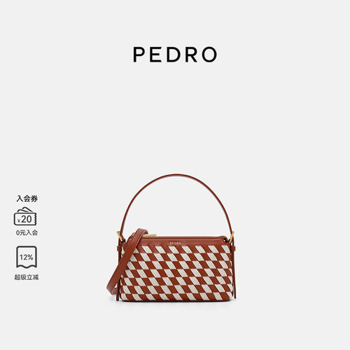 PEDRO编织斜挎包26夏季女包南风岸系列迷你手机包PW4-95210020-1