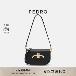 PEDRO牛皮腋下包女包ICON马鞍包单肩斜挎包PW2 75210151