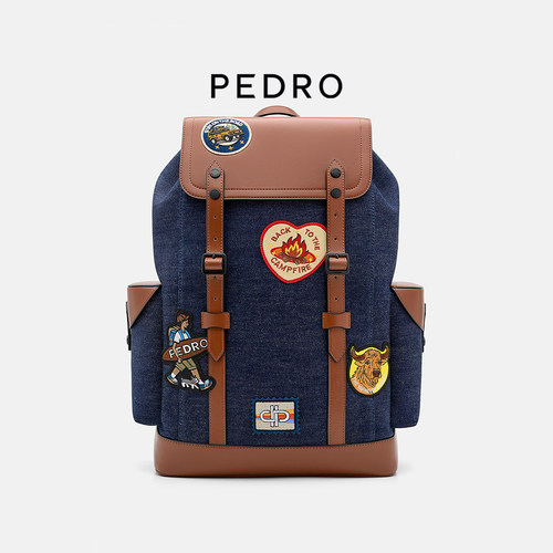 PEDROX里普Jones限定系列双肩包26夏季新款男书包PM2-26320159-8