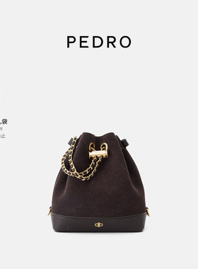 PEDRO抽绳水桶包ICON双肩包女包链条包PW2-15210022-1