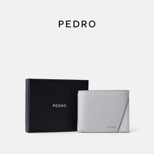 PEDRO男士相片位小牛皮钱包