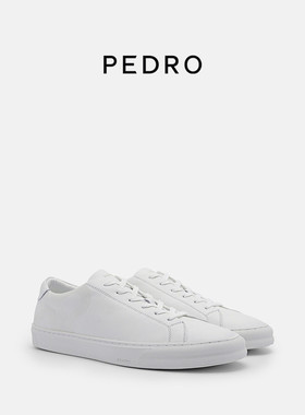 PEDRO小白鞋ICON男系带休闲平跟运动板鞋PM1-76210193-2