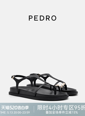 PEDRO平底夹趾凉鞋新款绮镜系列夏季舒适沙滩鞋女鞋PW1-65110092