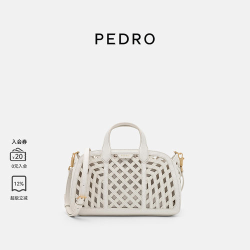 PEDRO镂空波士顿包26夏季新款女包南风岸系列斜挎包PW2-45210039