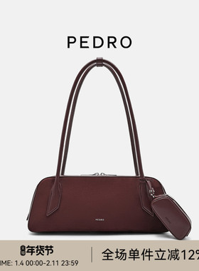 PEDRO复古法棍包女士流云系列波士顿包单肩包PW2-76390134