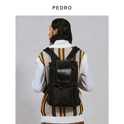 PEDRO轻便双肩包秋季新款男士多功能大容量背包书包PM2-26320209