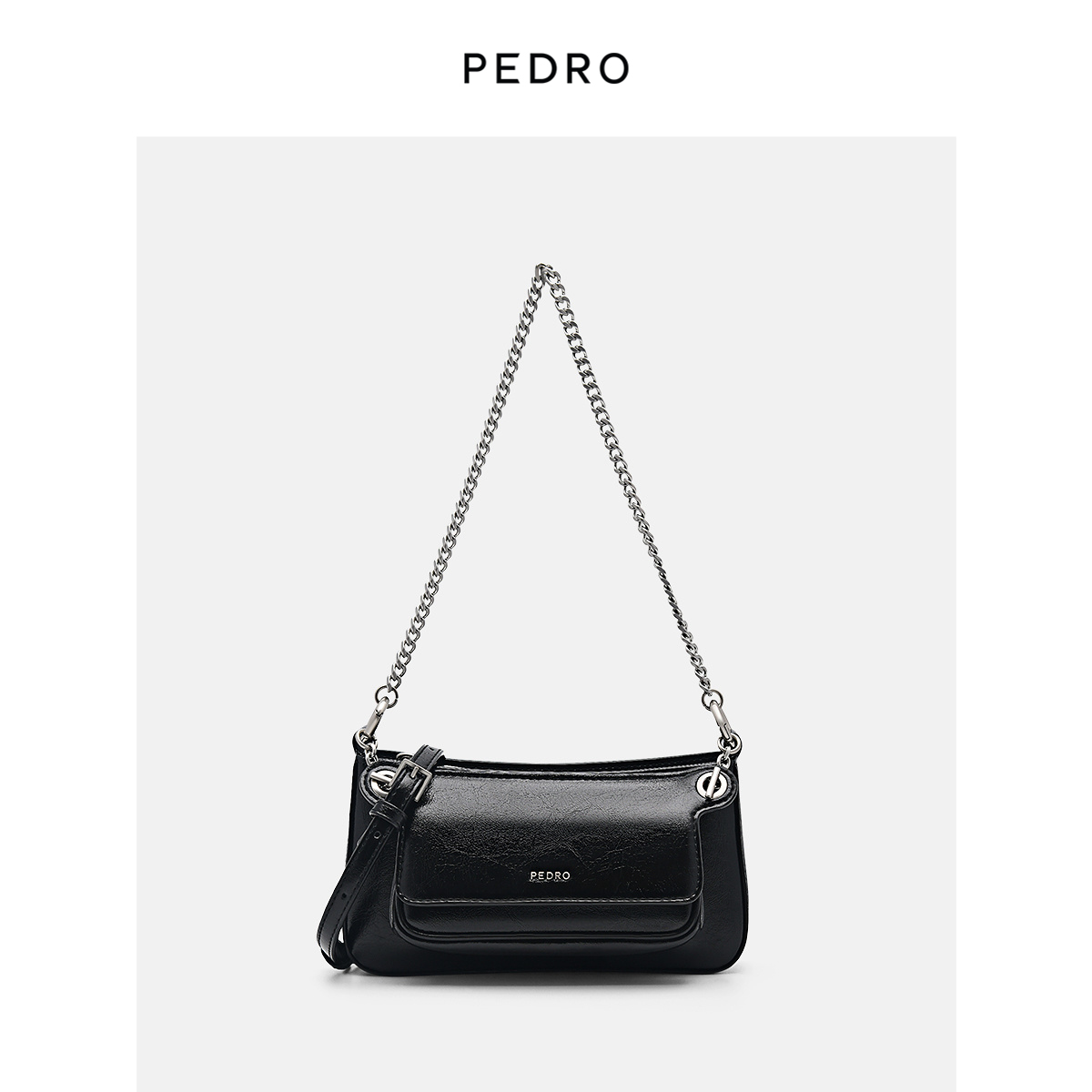 PEDRO链条包女包二合一拉链斜挎小方包PW2-75060106