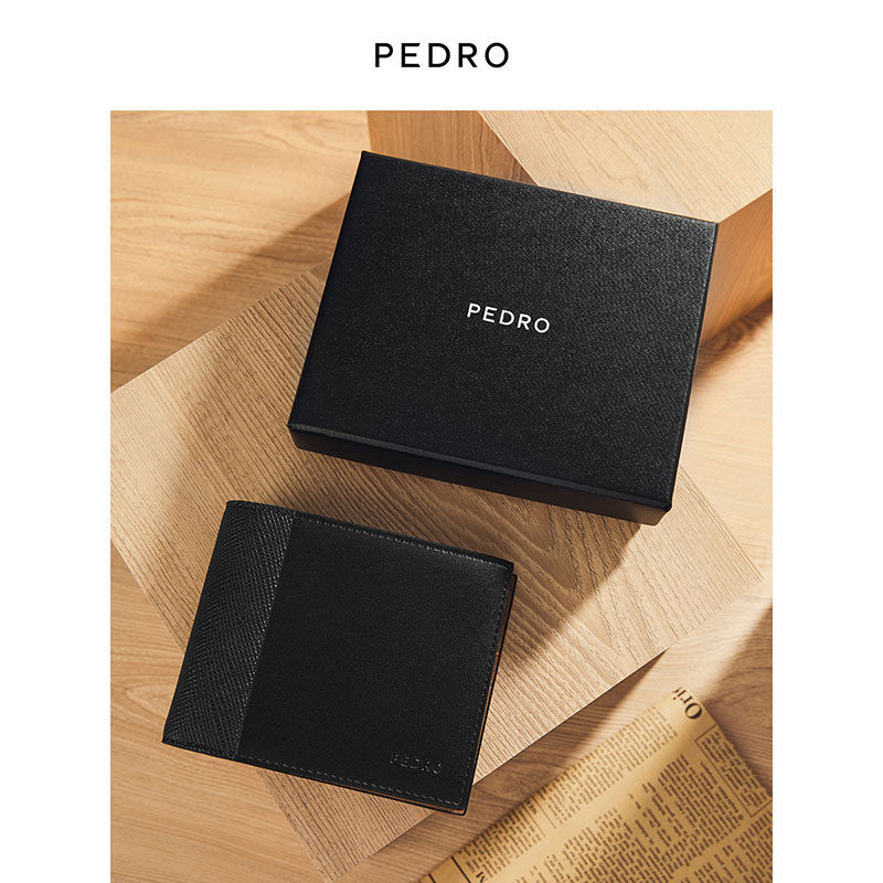 PEDRO小牛皮钱包男士商务多卡位短钱包生日礼物新年PM4-15940147