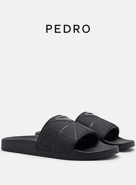 PEDRO圆头拖鞋男士舒适休闲一字拖鞋PM1-85110456