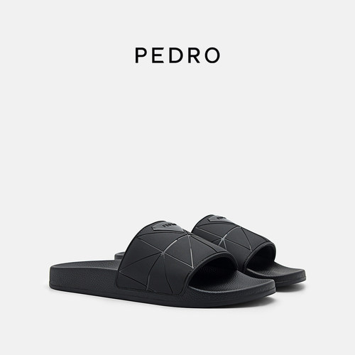 PEDRO圆头拖鞋男士舒适休闲一字拖鞋PM1-85110456