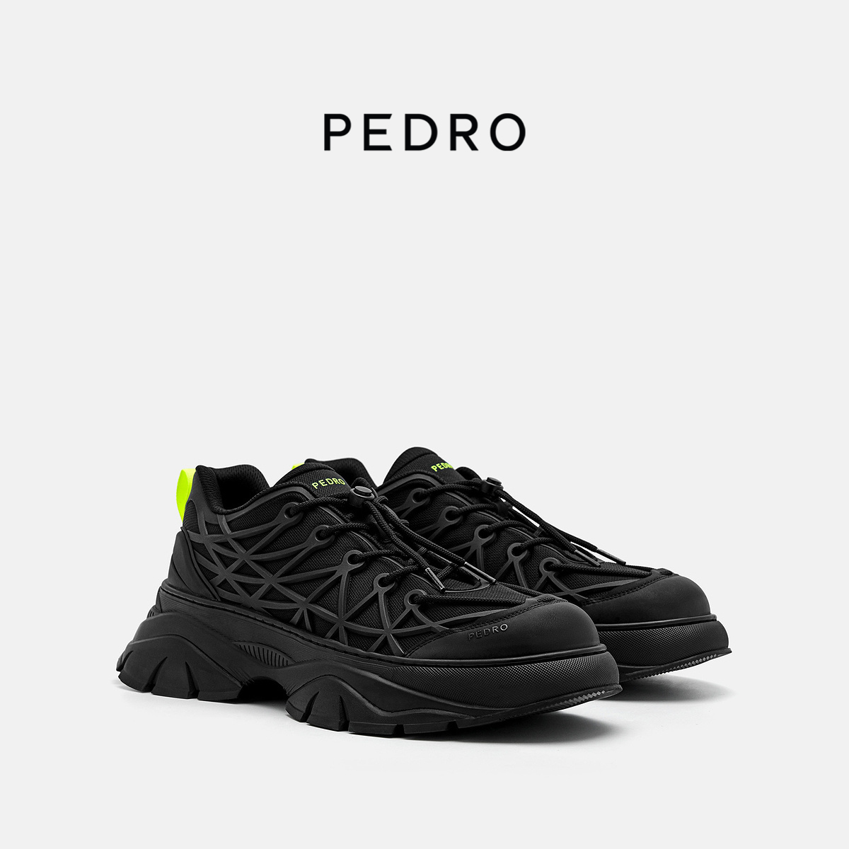 PEDRO厚底运动鞋春季男士跃动系列舒适训练鞋跑鞋PM1-76210256