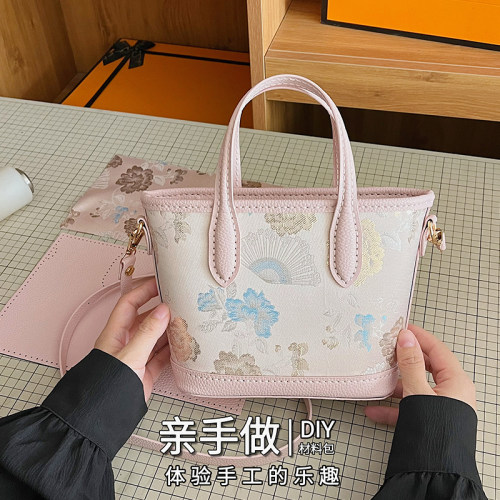 非遗宋锦手工编织托特包国风轻奢