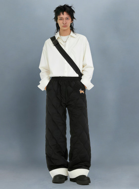 BCFR美式卡通刺绣葫芦纹休闲棉裤