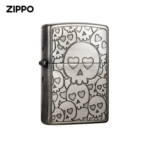 zippo官方正品日版火机萌系骷髅