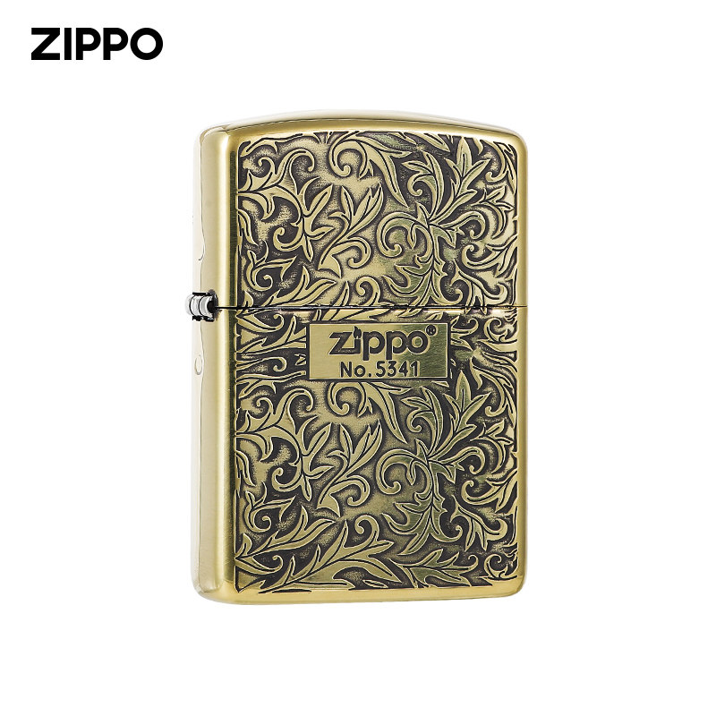 ZIPPO官方旗舰店防风打火机日版原装在册盔甲蔓藤唐草礼盒送礼_虎窝淘