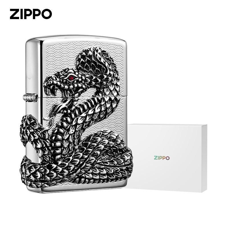 zippo フレームメタル パイソン 革 立体メタル 希少モデル 2020年製