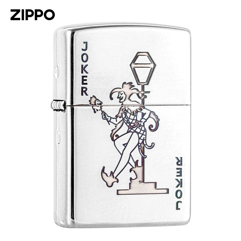 ZIPPO官方旗舰店防风煤油打火机日版原装进口王牌JOKER收藏送礼