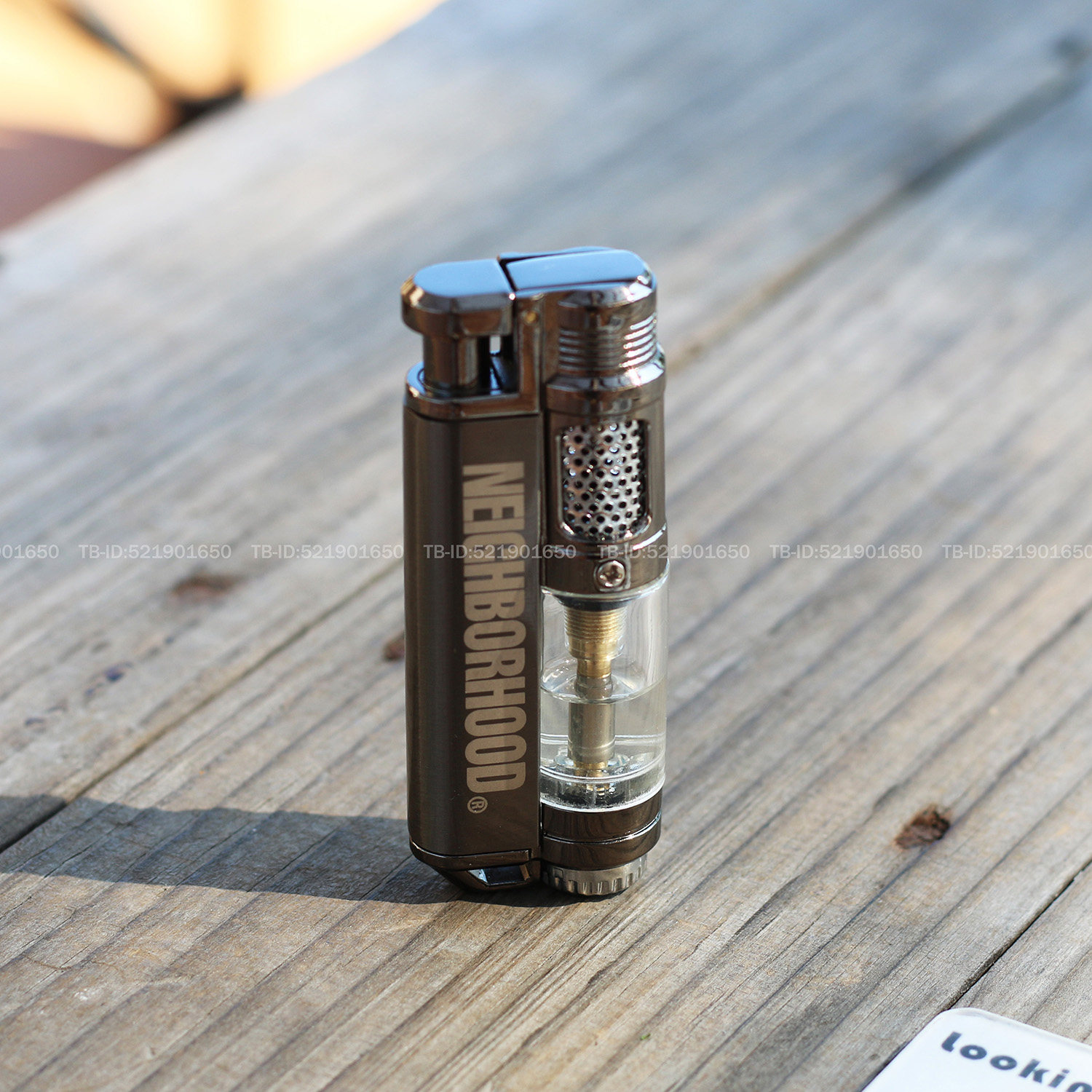 潮牌NBHD余文乐金属防风可充气打火机带气窗复古耐用送男生礼物