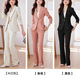 西服休闲工装 高端粉色简约一粒扣西装 气质正装 女春秋冬职业装 套装