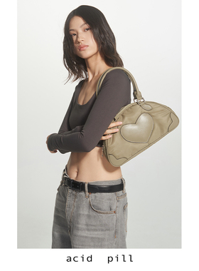 爱喜acid pill｜爱心宠物主人亲子包单肩腋下包尼龙保龄球包