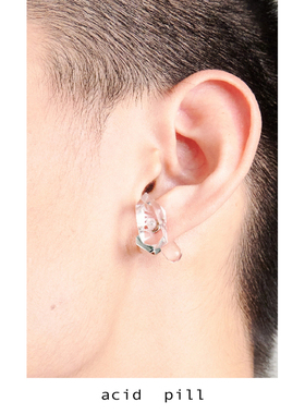 爱喜acid pill｜青翠欲滴很有气质透明矿石纯银绝版没有同款