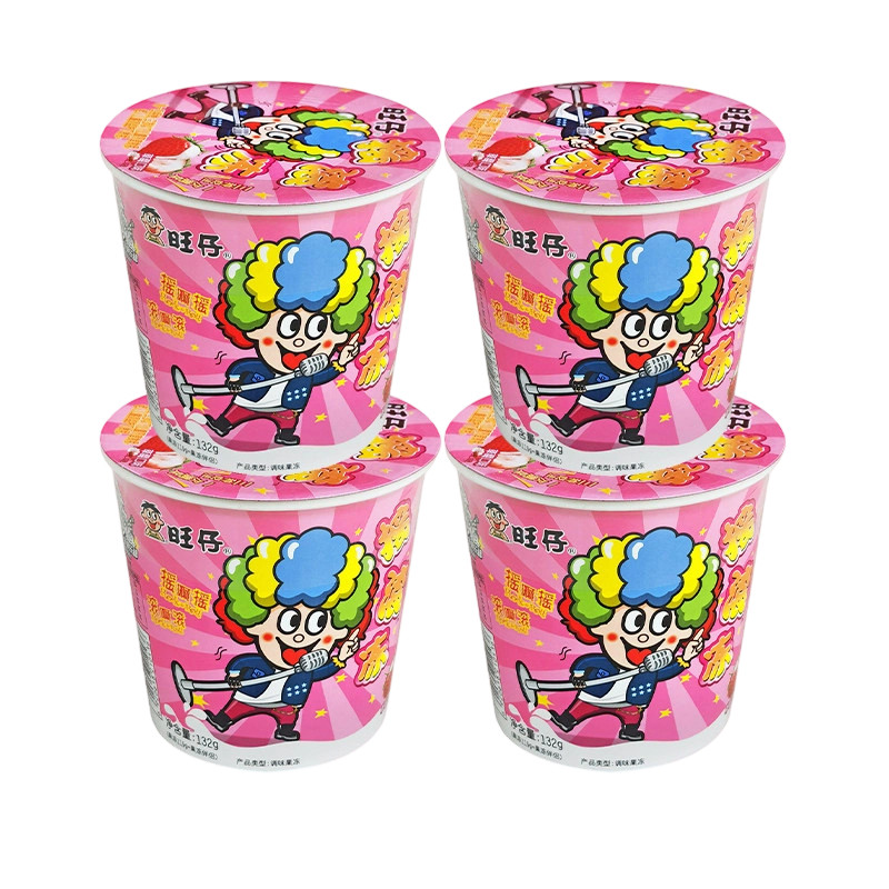 旺旺摇摇冻132g草莓味摇滚冻甜品儿童零食食品美味正品