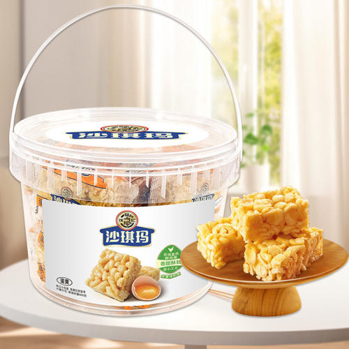 徐福记沙琪玛600g桶装零食糕点休闲小吃点心萨琪玛
