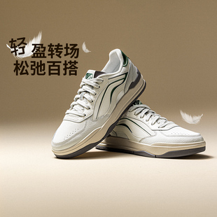 李宁休闲鞋 月璃 轻盈回弹舒适耐久通勤经典情侣休闲鞋小白鞋板鞋