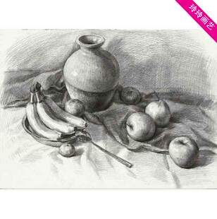 素描静物代画水粉画素描画成品临摹石膏头像人物肖像色彩素描代画