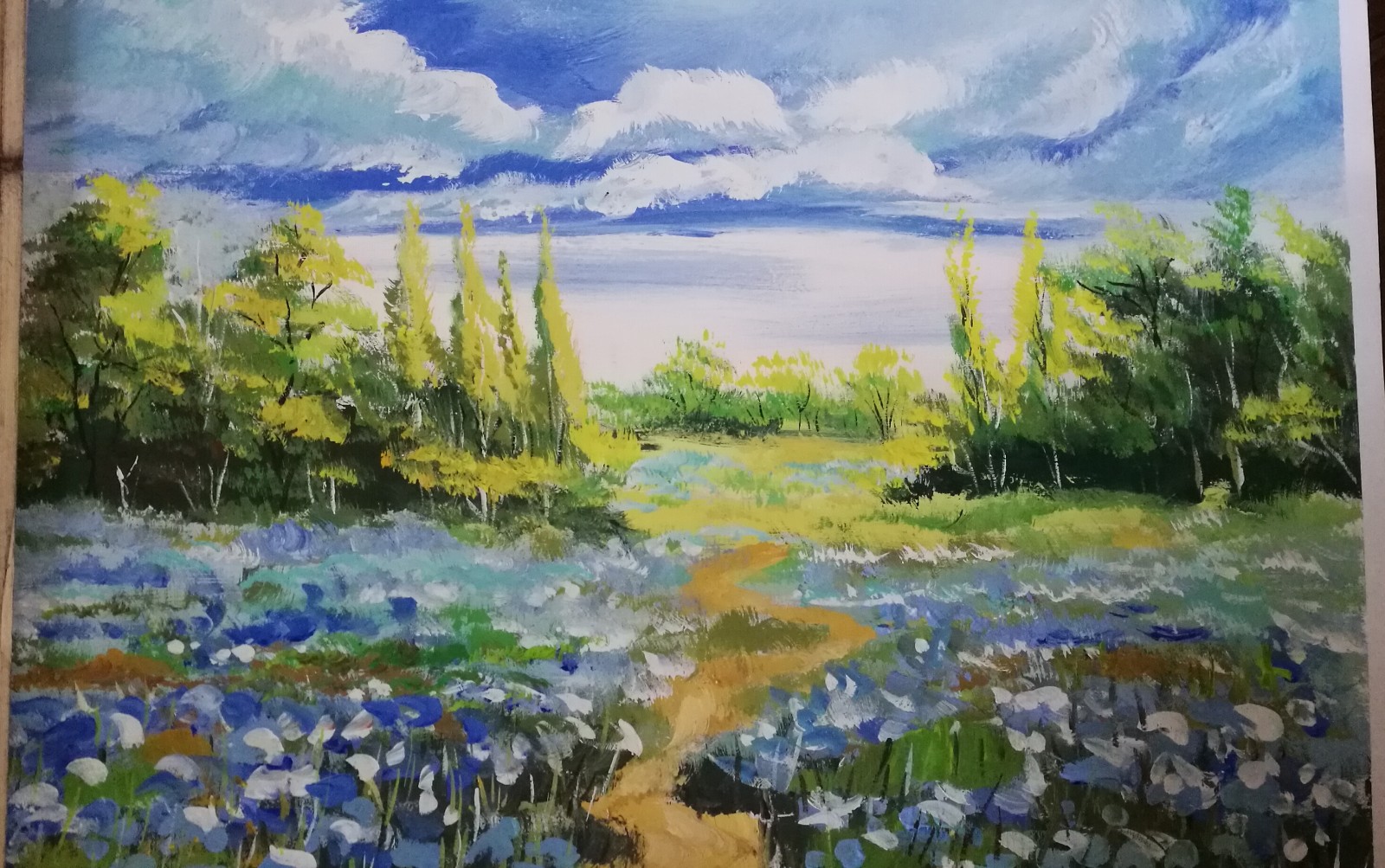 代画水粉画水粉静物风景成品临摹写生水粉画代画定制水粉画A48K4k