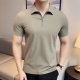 衬衫 打底衫 领半袖 Polo衫 体恤 潮流拉链短袖 夏季 翻领t恤男纯色修身