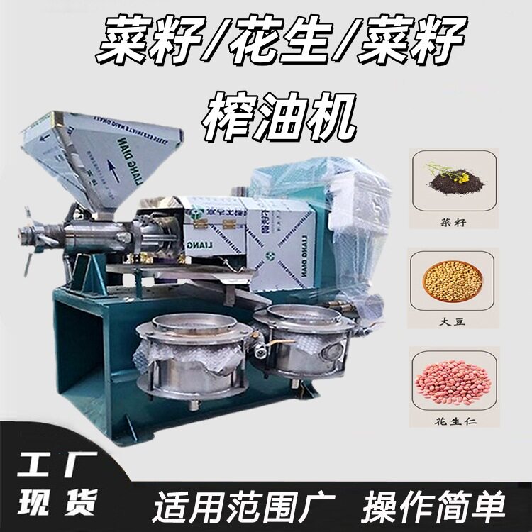 德辉油菜籽花生榨油机 出油快不掉渣 不锈钢花生大豆压油机设备