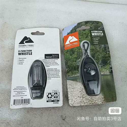 议价Ozark Trail 4功能户外口哨，未拆封。内含温度