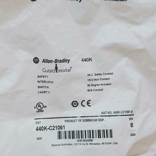 议价Allen-Bradley安全门开关440K-C21061440K-C21062440K-C21063