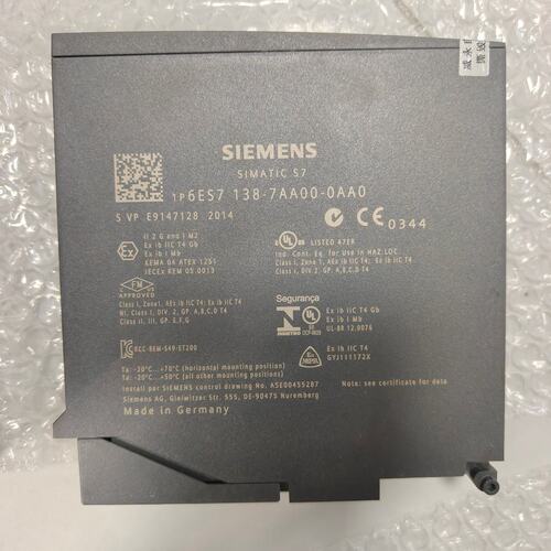 ET200S模块6ES7138-7AA00-0AA06ES7138-4DA04-006ES7138-4DB03-00