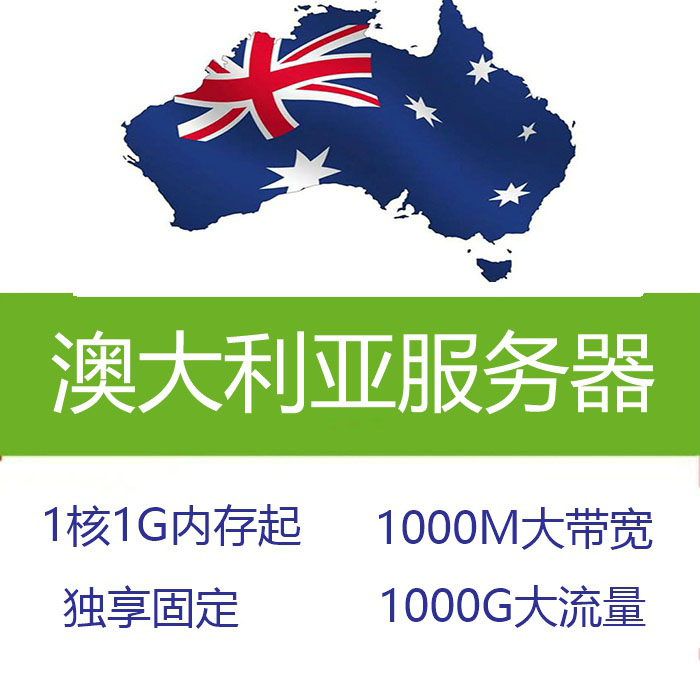 澳大利亚服务器固定独享 100M Linux Win远程桌面 1核1G