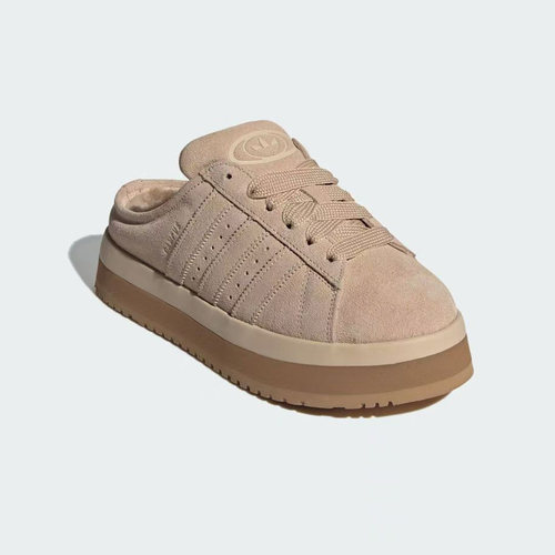 阿迪达斯女子舒适保暖加绒拖鞋