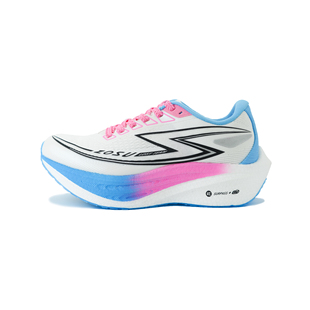 中速无垠1.0鸳鸯礼盒款爆米花减震透气轻便增高回弹低帮碳板跑鞋