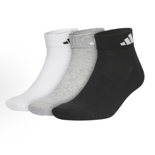 adidas/阿迪达斯男女款图案印花舒适亲肤运动短袜3双装JC9270百亿