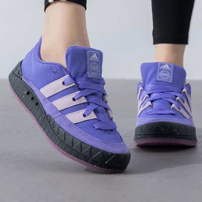 阿迪达斯防滑透气成人系带休闲鞋